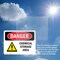 Signmission Chemical Storage Area Danger Sign, Plastic, 10in W x 7in L, 2PK OS-2PACK-DS-P-710-L-1061 - alternate 2